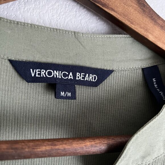 Veronica Beard Women's Size M Coralee Top Sage Green - Picture 3 of 6